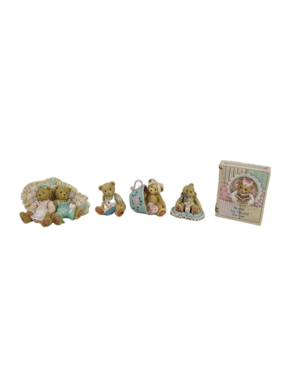 Lot Of 5 Cherished Teddies Arthur Heaven Has Blessed 103659 Porcelain Figures